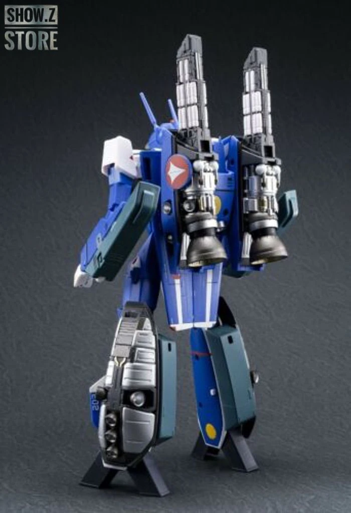 Valkyrie Factory VF 1/60 VF-1J Valkyrie Maximilian Jenius Custom Macross Robotech Blue Version W/ Super Space Part - Image 3