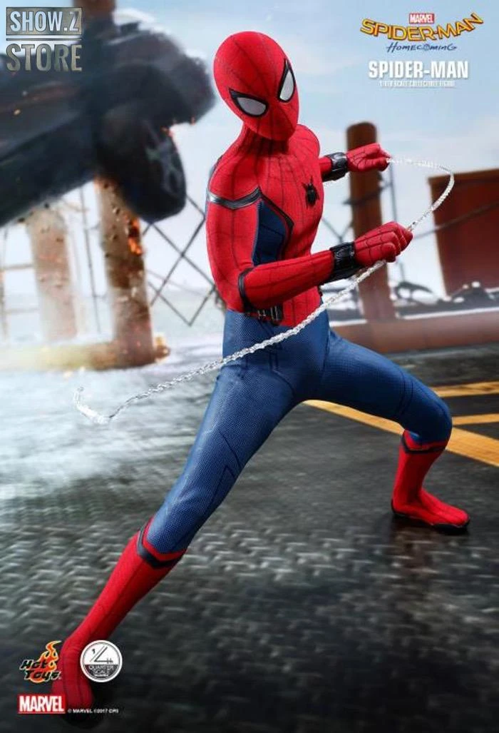 Hot Toys QS014 1/4 Spider-Man Homecoming Collectible Figure Standard Version - Image 8