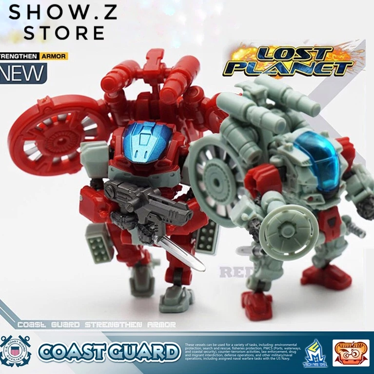 MechFansToys Lost Planet Coast Guard CG01 White Shark & CG02 Red Dragon - Image 2