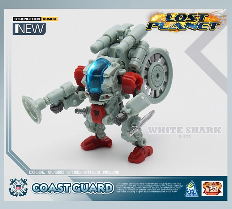 MechFansToys Lost Planet Coast Guard CG01 White Shark & CG02 Red Dragon - Image 3
