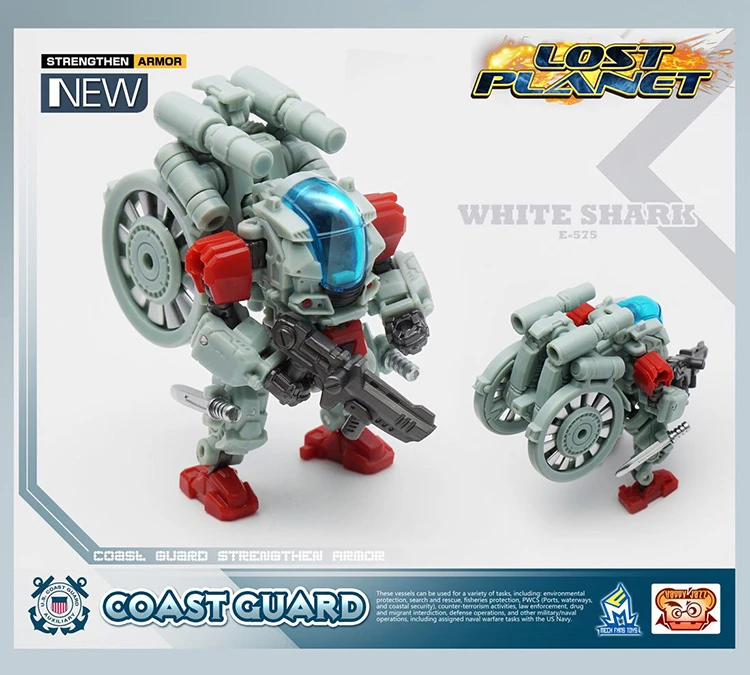 MechFansToys Lost Planet Coast Guard CG01 White Shark & CG02 Red Dragon - Image 5