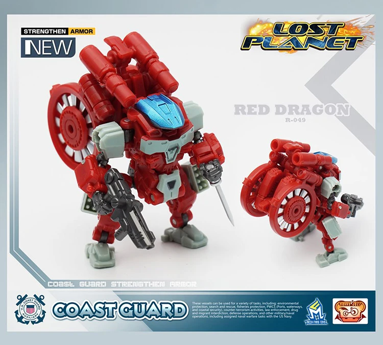 MechFansToys Lost Planet Coast Guard CG01 White Shark & CG02 Red Dragon - Image 8