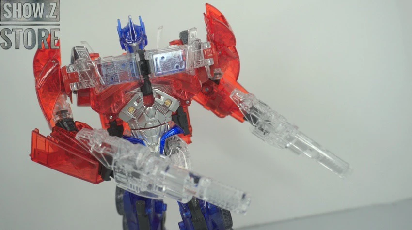 APC Toys APC-001 Attack Prime TFP Optimus Prime Clear Version W/ Black Wheels - Image 3