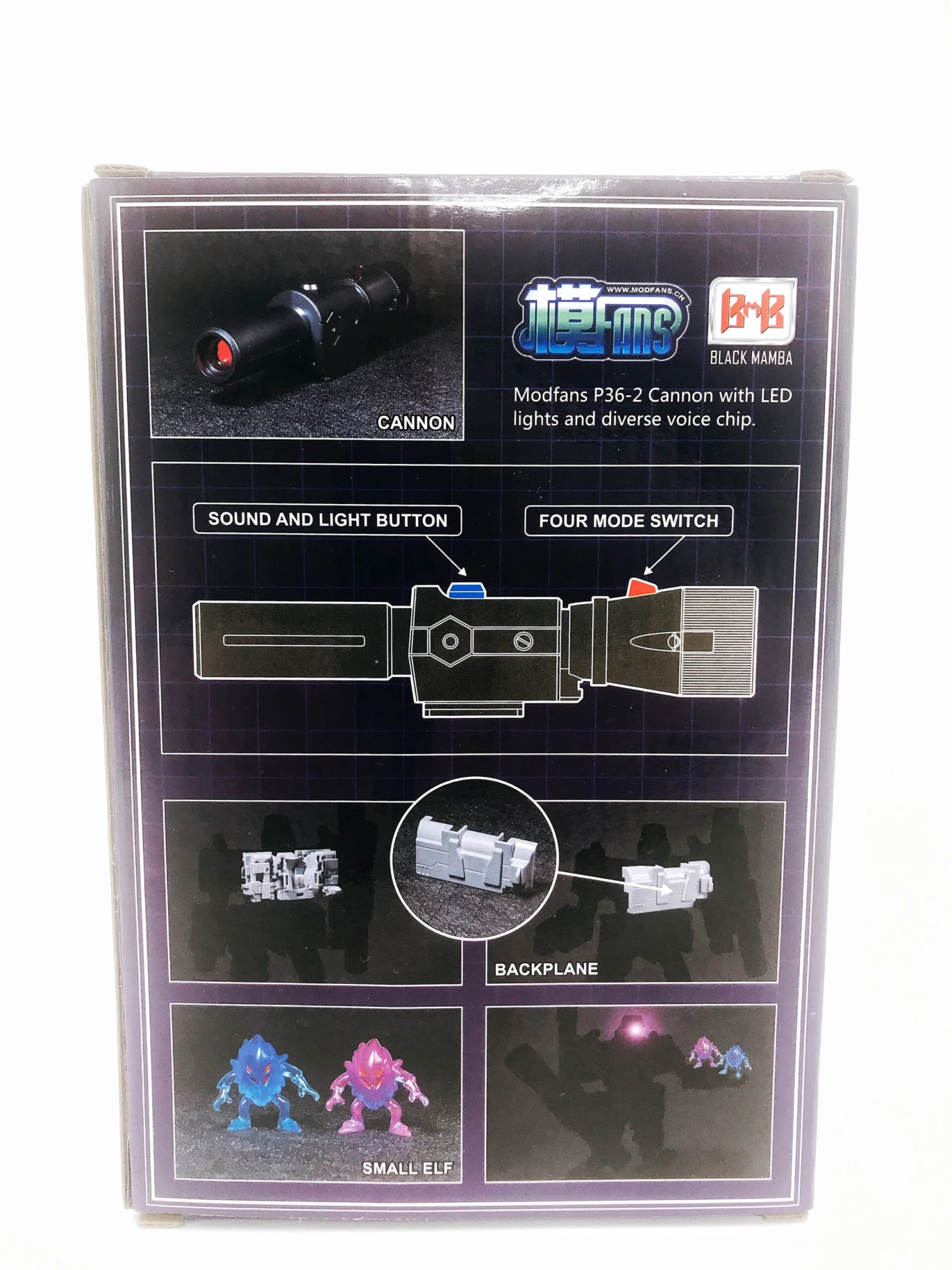 Modfans Voice Upgrade Kit(Barrel+Back Panel) For MP36 MP-36 Megatron W/ LED - Image 7