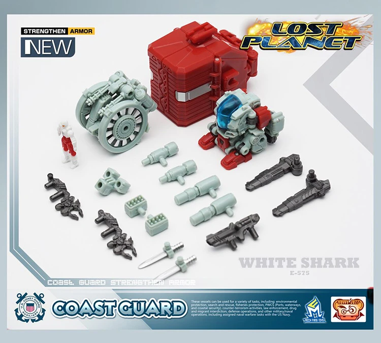 MechFansToys Lost Planet Coast Guard CG01 White Shark & CG02 Red Dragon - Image 10