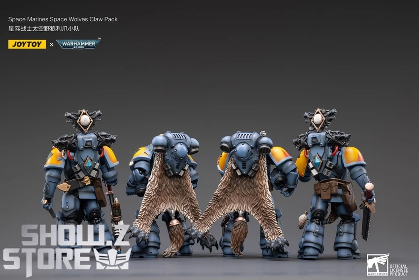 JoyToy Source 1/18 Warhammer 40K Space Wolves Claw Pack Set Of 4 - Image 5