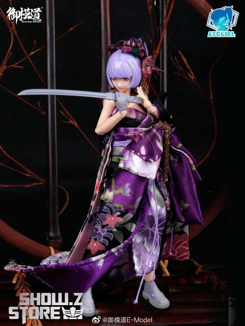 Eastern Model 1/12 ATK Girl Yorya’s Formal Wear Long-sleeved Kimono Set - Image 5