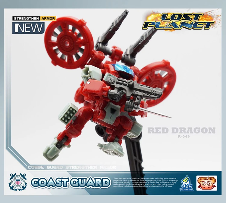 MechFansToys Lost Planet Coast Guard CG01 White Shark & CG02 Red Dragon - Image 11
