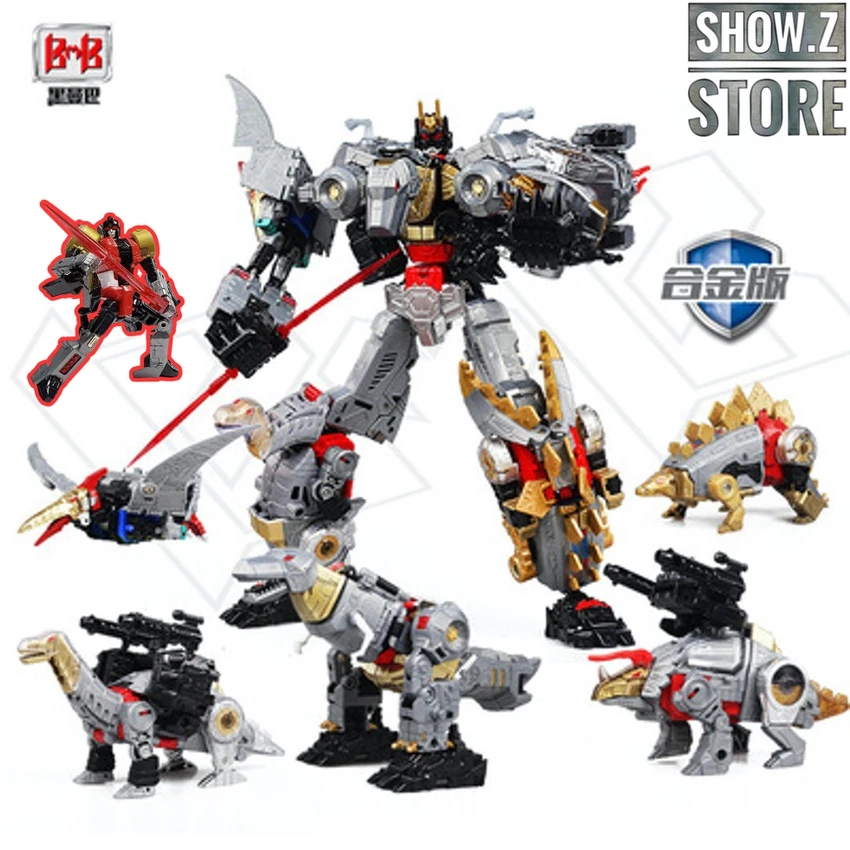Black Mamba H6002-4B Raptor Slash & H6002-7B Robot Force Volcanicus Oversized Combiner Set Of 6