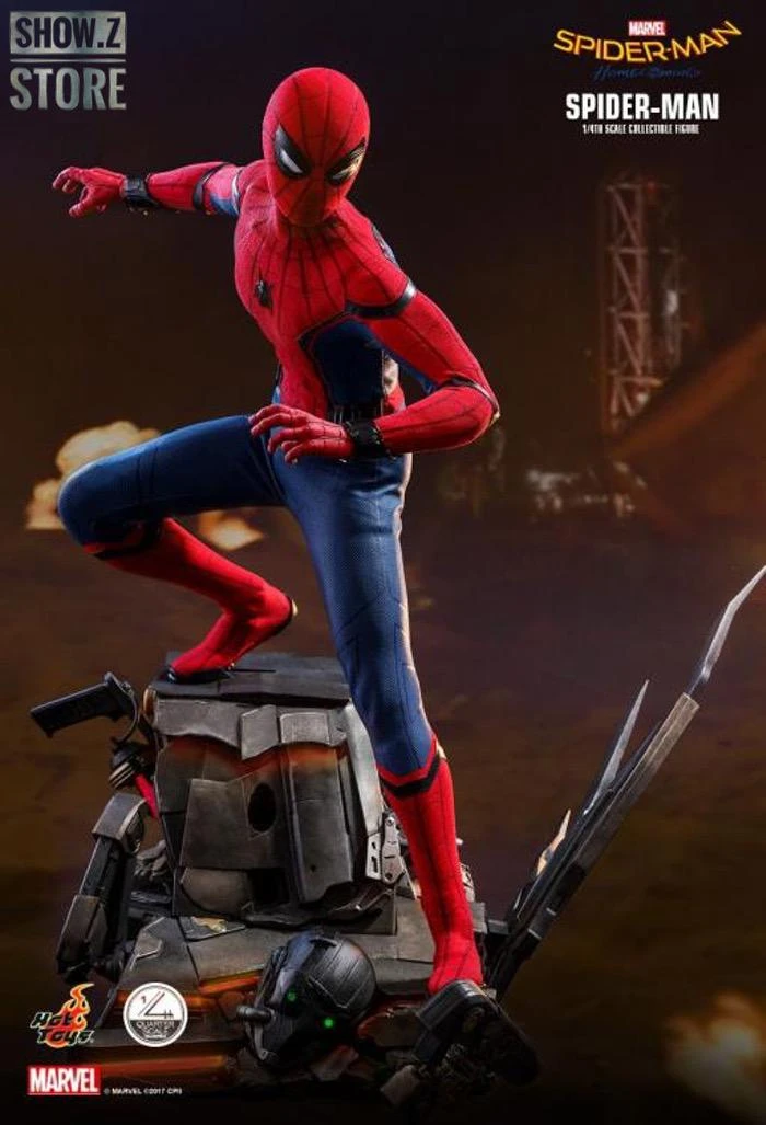 Hot Toys QS014 1/4 Spider-Man Homecoming Collectible Figure Standard Version - Image 3