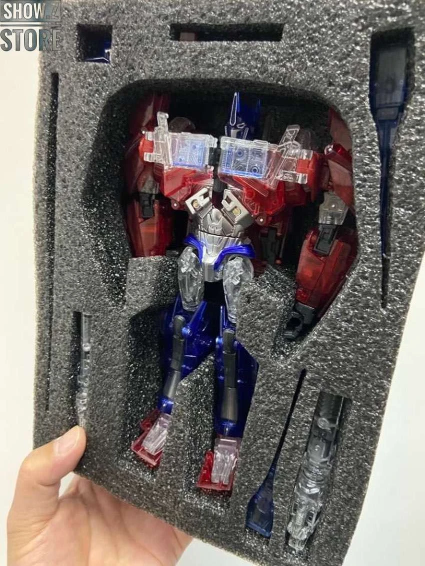APC Toys APC-001 Attack Prime TFP Optimus Prime Clear Version W/ Black Wheels - Image 13